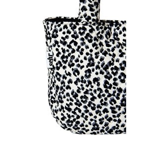 Padded Leopard Medium Bag (Ivory)