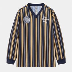 KICK OFF JERSEY STRIPE NAVY YELLOW