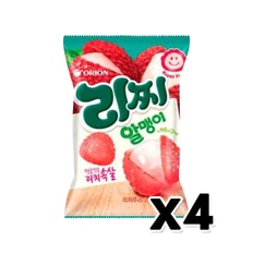  오리온 리찌 알맹이 젤리 디저트간식 67g x 4개