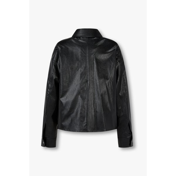 [파주점] 신세틱 레더 크롭 셔츠 자켓 7126175501