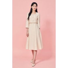 JJ지고트 트위드 스퀘어넥 플레어 원피스 GP4A0OP801