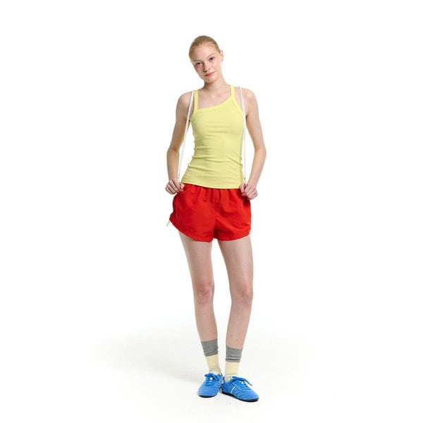 SIDE STRING MICRO SHORTS - RED ORANGE