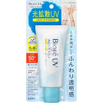  일본 비오레 UV 아쿠아리치 라이트 업 에센스 크림 70g 일본화장품