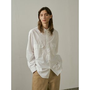 Garment dyeing classic shirt (white)