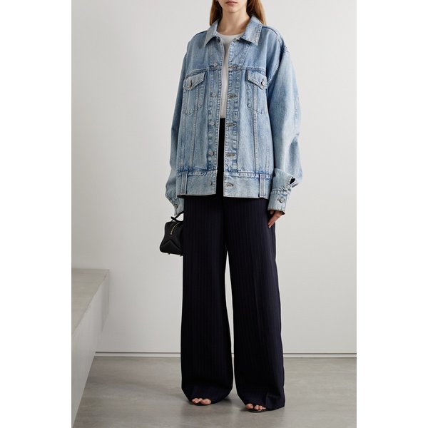 케이트 그리조 오버사이즈 데님 재킷 라이트 블루 1647597303269181