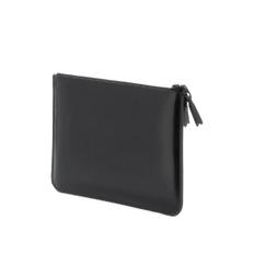 COMME DES GARCONS WALLET 남성 brushed leather multi zip pouch with Black