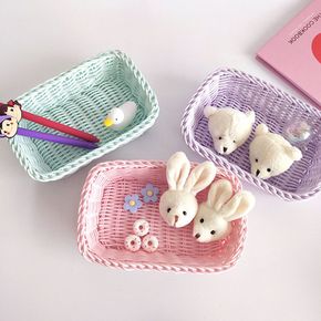 파스텔 소품 정리 수납함 (S사각)