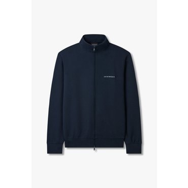 EMPORIO ARMANI 남성 로고 자수 하이넥 집업 자켓(0815138001)