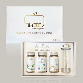 설날 추석 명절 선물세트 TEA 3종 X 15티백 2호 작두콩차 도라지생강차 배도라지차