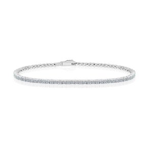 Ice tennis bracelet 2mm (WG)(400013)