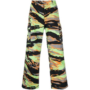 이알엘 ERL Trousers Green Trousers ERL06P003GREENRAVECAMO