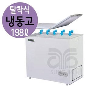 업소용 다목적 탈착식 냉동고 냉동 쇼케이스 BDN-195H (198리터)