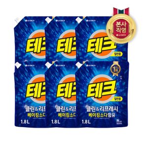 테크 클린앤리프레쉬 리필 1.8L 일반 x 6개[32588589]