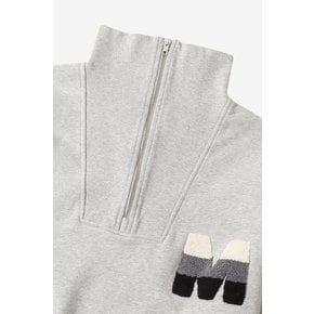 [기모] TORMI - M logo zipper sweatshirt_GREY_LNVA0TS90 (남여공용)