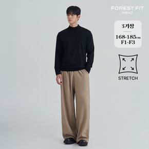 맨즈 / (올데이슬랙스맨즈2탄) 남성 밴딩 스판 절개 와이드 팬츠