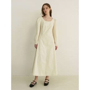 classic franc dress - cream beige