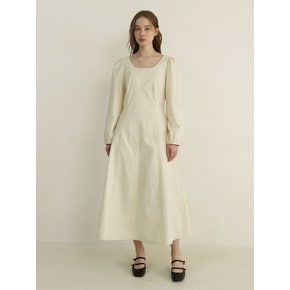 classic franc dress - cream beige