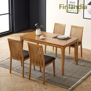 핀란디아 지니 4인 식탁세트(의자4)