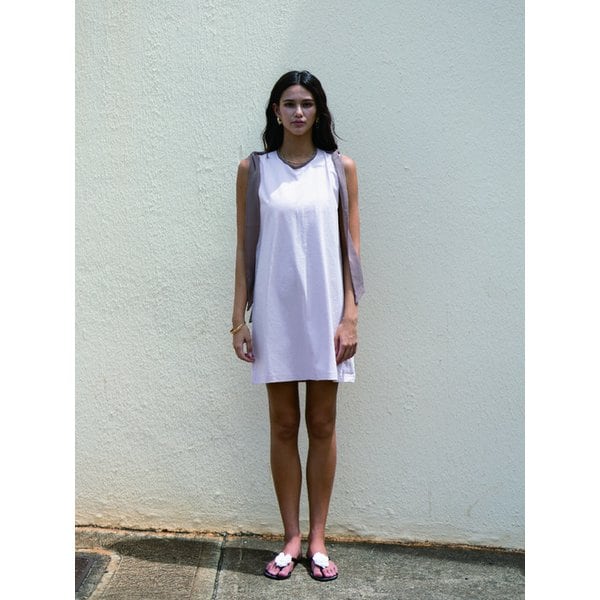 Tie-up Ribbon Dress - Pink