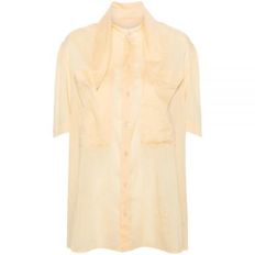 르메르 르메르 SHORT SLEEVE SHIRT WITH FOULARD (SH1099 LF1202 504) (풀라드 반팔 셔츠)