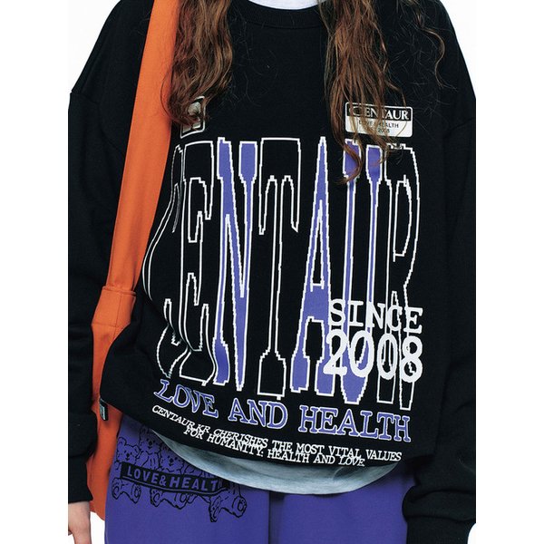 PIXEL LOGO SWEATSHIRT_BLACK