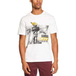 5336267 DKNY New York City Mens Graphic Short Sleeve Logo T-Shirt