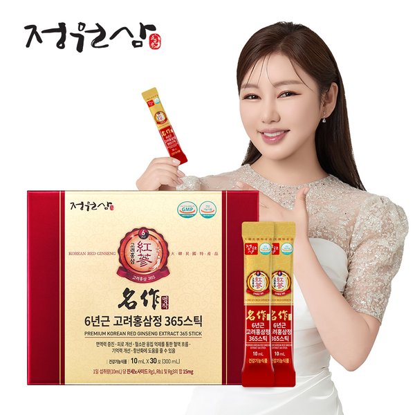 6년근 고려홍삼정 365스틱 명작(10ml x 30포) [F20180801022]