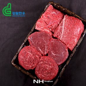 [명절 후 배송][냉장]춘천철원축협 한우 종합세트4호/국거리1kg+불고기1kg+장조림1kg/3kg