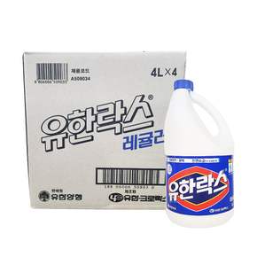 소독 유한락스 레귤러 4L 한박스