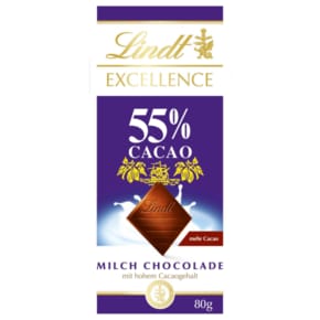 Lindt 린트 밀크 초콜릿 엑설런스 카카오 55% 80g