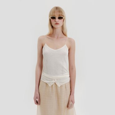 EENK Layered Knit Top - Ivory