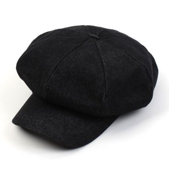 텐바이텐 Nonwashing Black Denim Newsboy Cap 뉴스보이캡