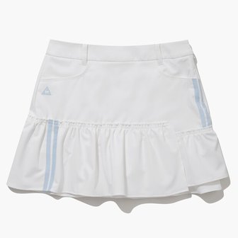 르꼬끄골프 [여주점] 여성 라인 포인트 변형 티어드 스커트 GQ122LSK35 WHTE