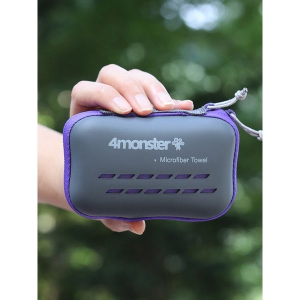 마이크로화이바 타월 차박 등산 캠핑타올 극세사 원단 퍼플