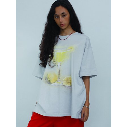 웻태그 MAGARITA BIG T-SHIRT LIGHT GRAY