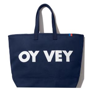 THE SHOULDER OY VEY TOTE - NAVY