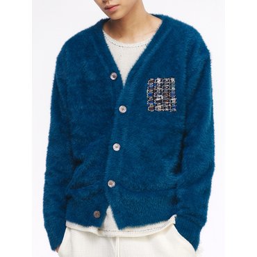 더그레이티스트 Angora Cardigan Blue