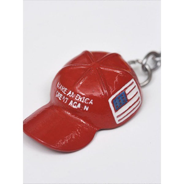 트럼프 빨간 모자 키링