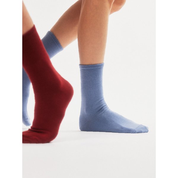 올드 데님 Old Denim 단색 컬러 장목 양말