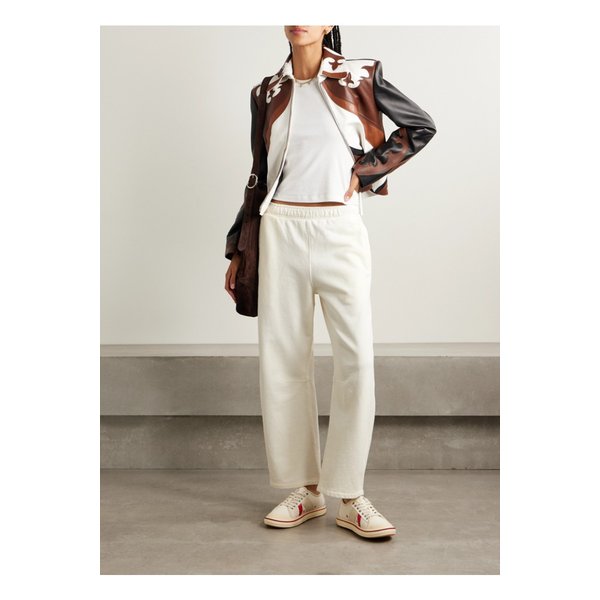 미로 코튼 저지 배럴 레그 트랙 팬츠 46376663162899757