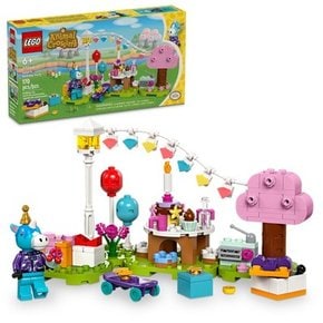 레고 동물의 숲 줄리안 생일 파티 비디오 게임 장난감 77046
