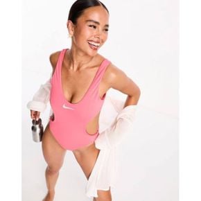 4542040 Nikeming Explore Wild cutout one piece swimsuit in pink