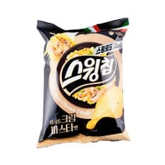 신상 오리온 스윙칩 머쉬름크림파스타 105g