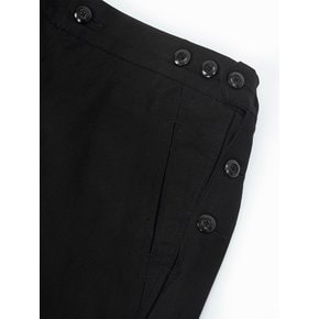 Side button b.d.u pants (black)