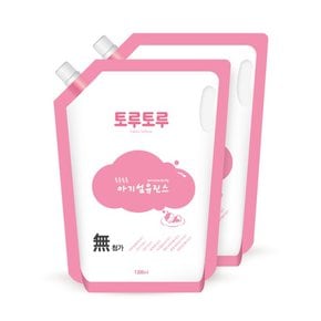 토루토루 베이비파우더향 아기섬유린스 리필 2600ml + 계량컵