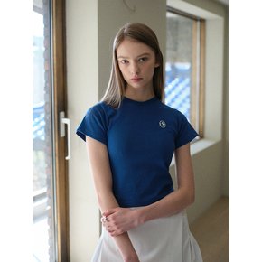 CLASSIC LOGO FITTED T-SHIRT (BLUE)