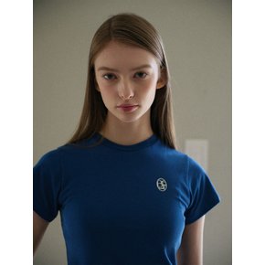 CLASSIC LOGO FITTED T-SHIRT (BLUE)