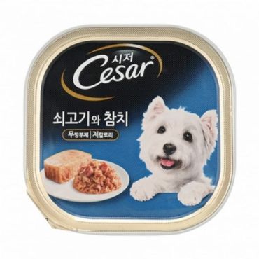 제이큐 시저 쇠고기와 참치 캔 100g X ( 3매입 )