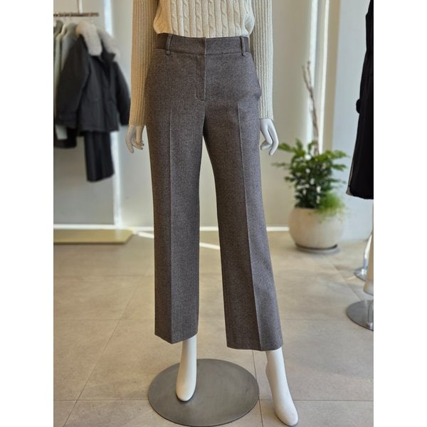 [여주점] [더 아이잗] 여성 기모 멜란지 레귤러핏 슬랙스 팬츠(IRCA0SL251)