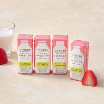  상하목장 유기농 멸균딸기우유 125ml*4